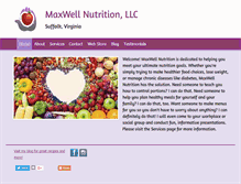 Tablet Screenshot of maxwellnutritionsuffolk.com